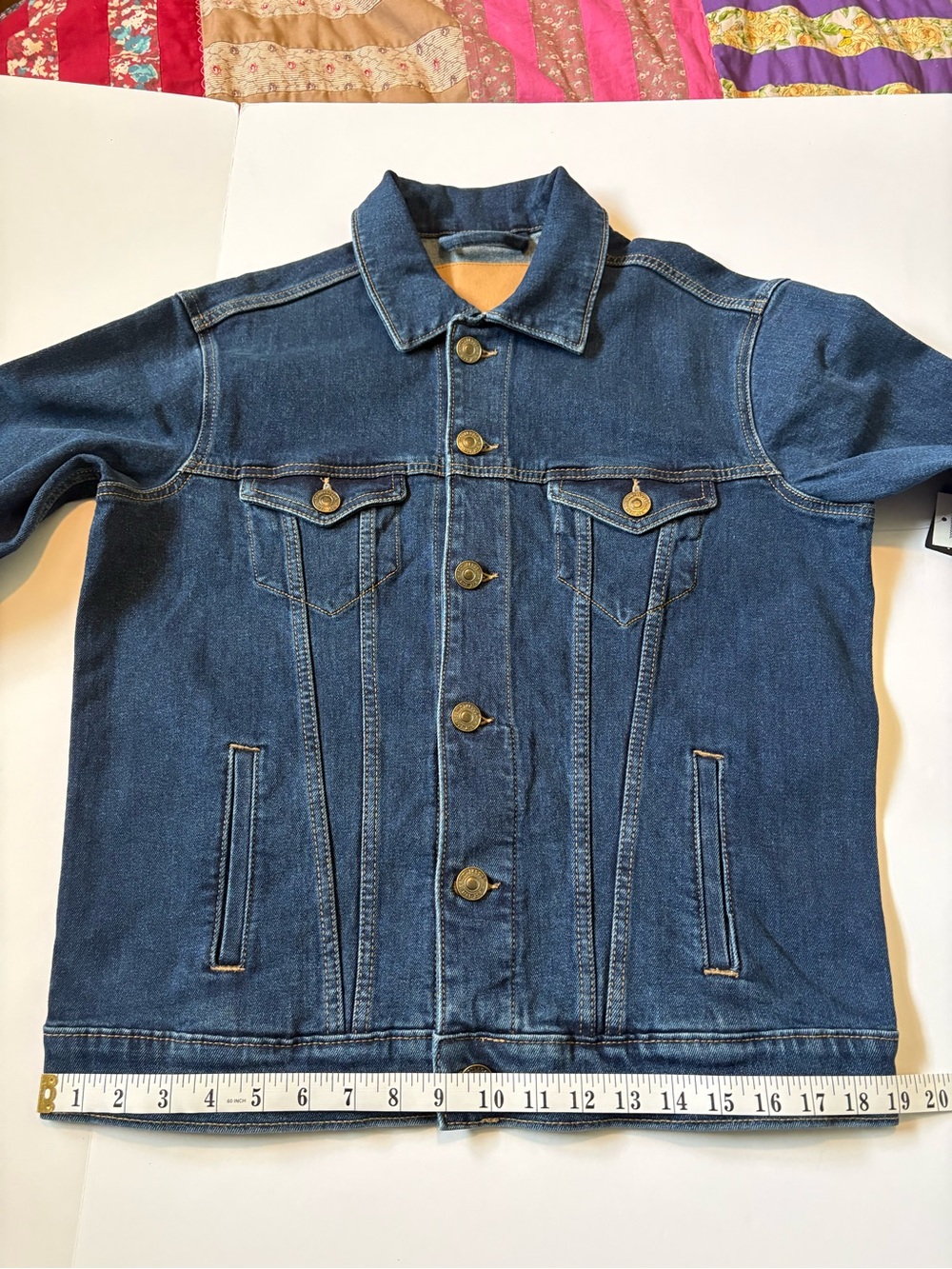 Bootlegger Blue Denim Jacket Dark Wash Sz S, New with tags - Picture 7 of 11